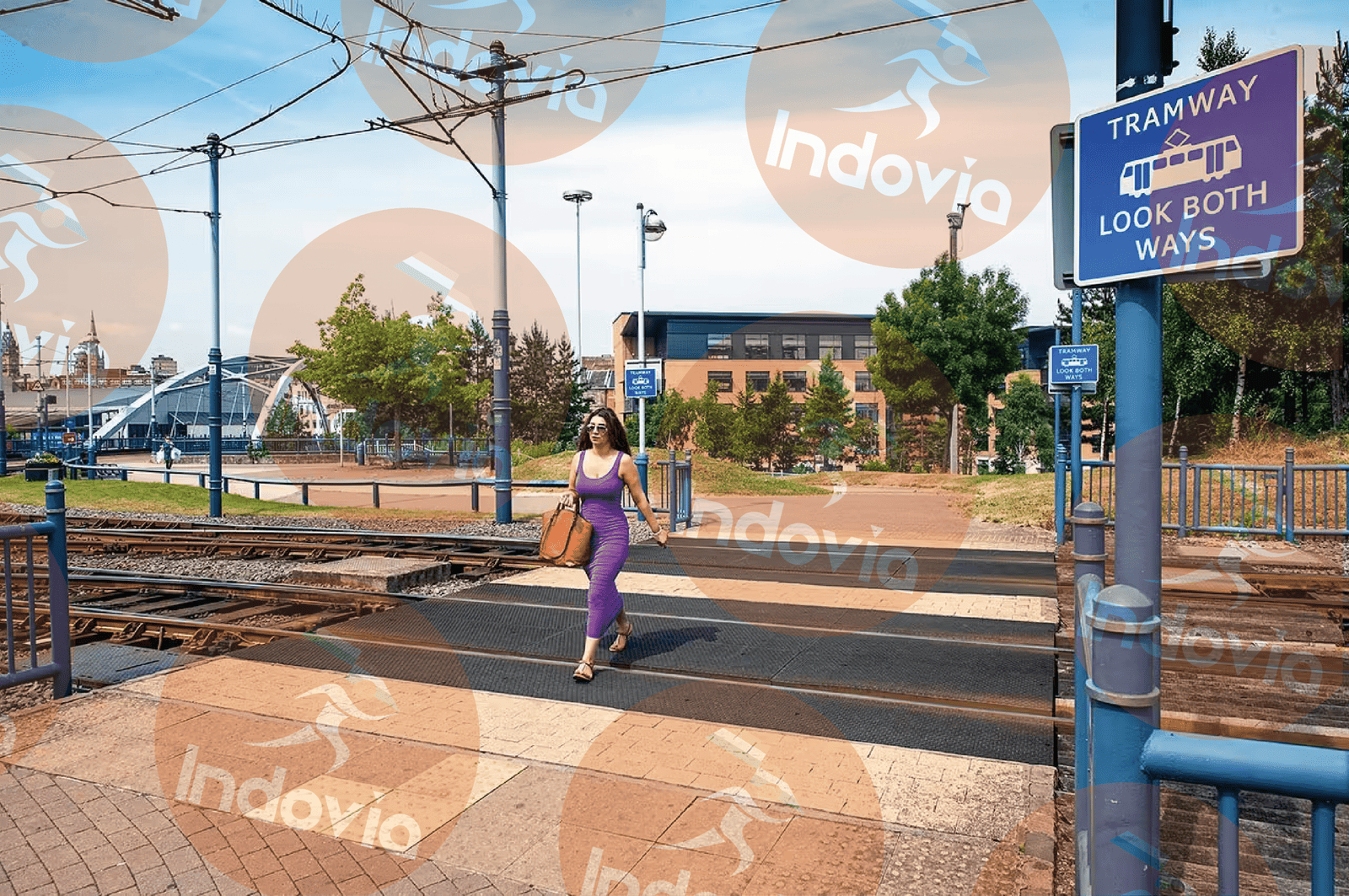 Pedestrian crossing with baseplate system